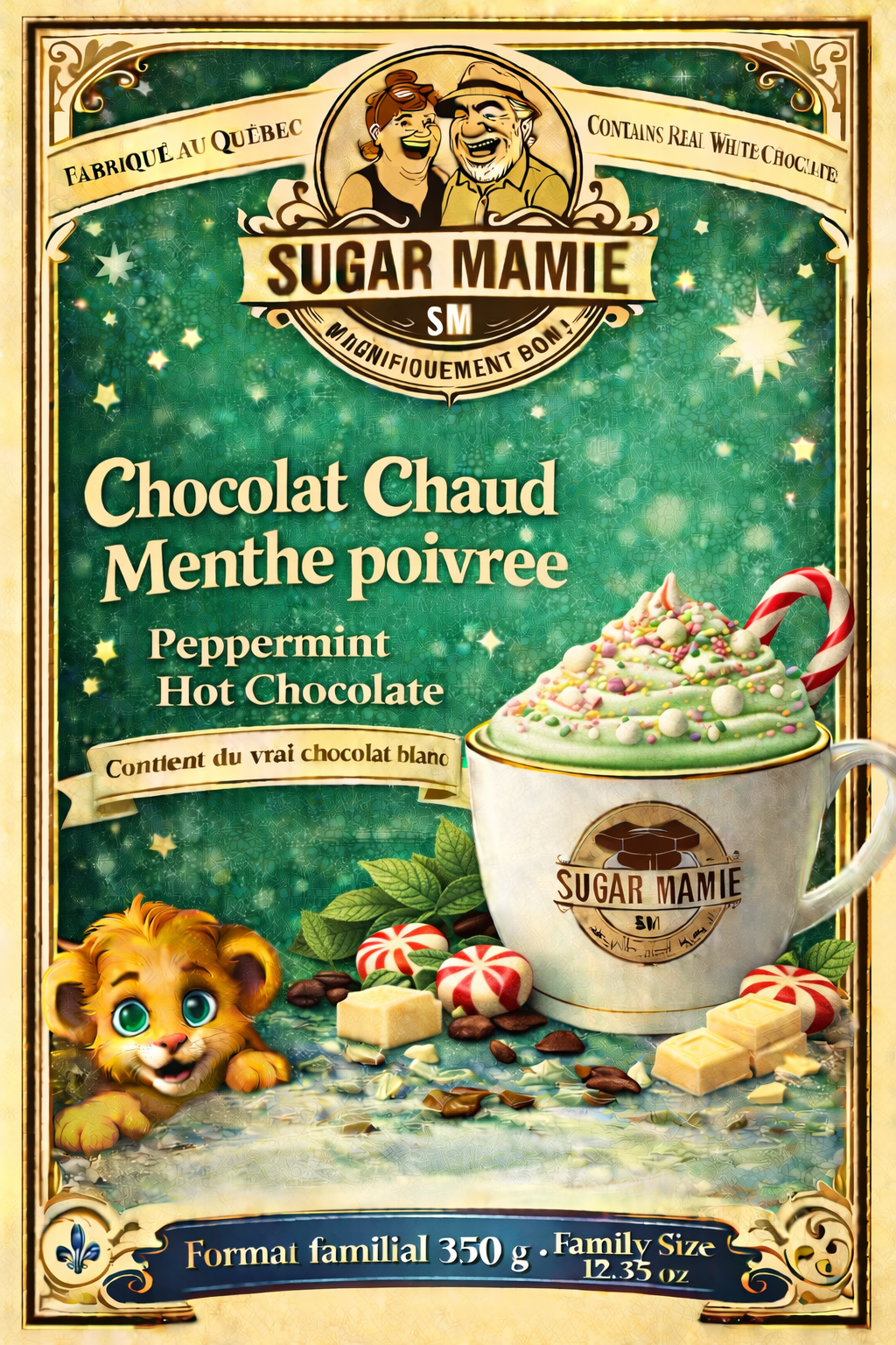 Familial 3 en 1 Chocolat chaud / smoothies/ milkshake Menthe poivrée format