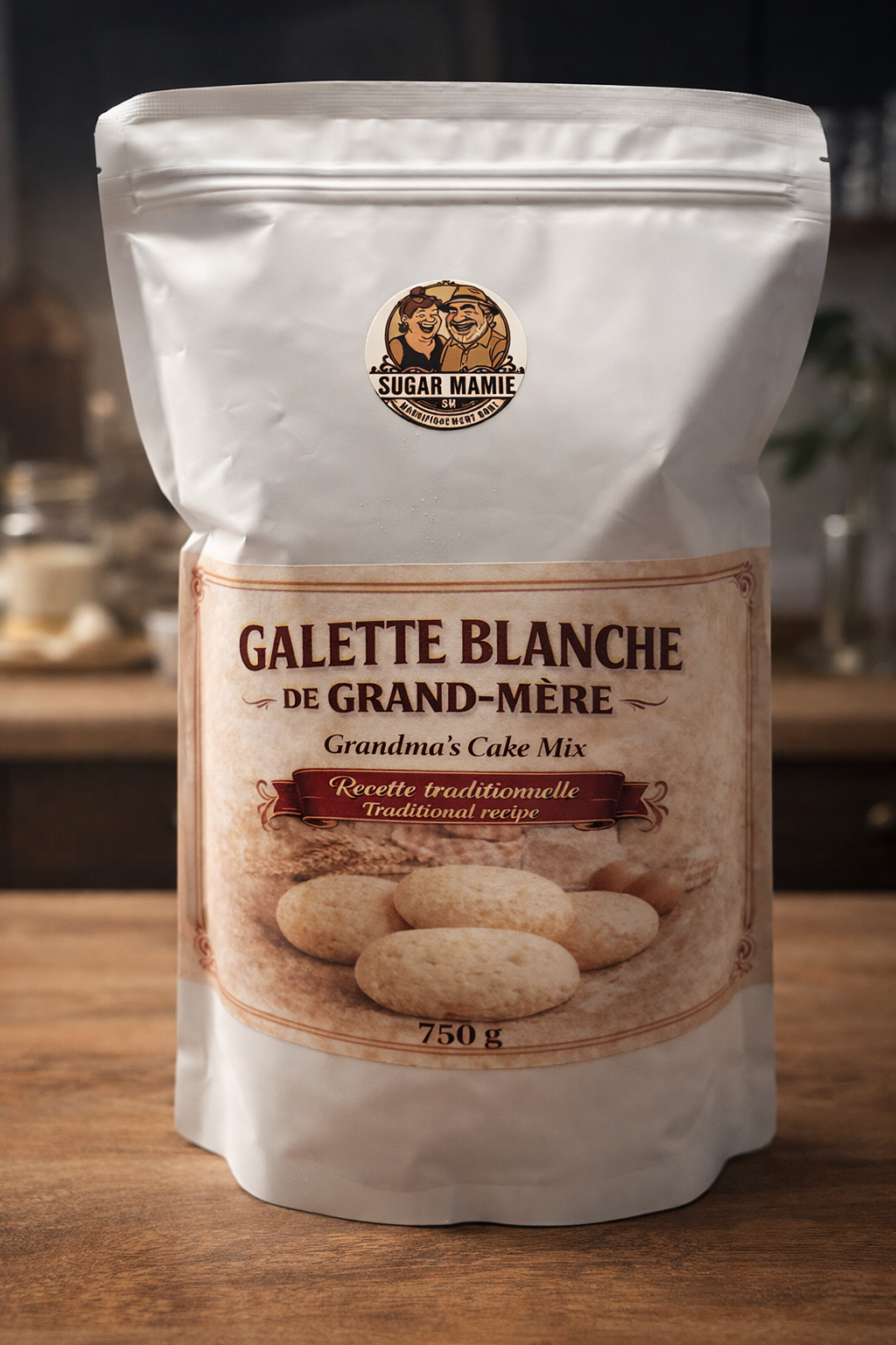 Mélange pour galettes blanches à l'ancienne 750g format familial/ Old-Fashioned White Pancake Mix 750g Family Size/