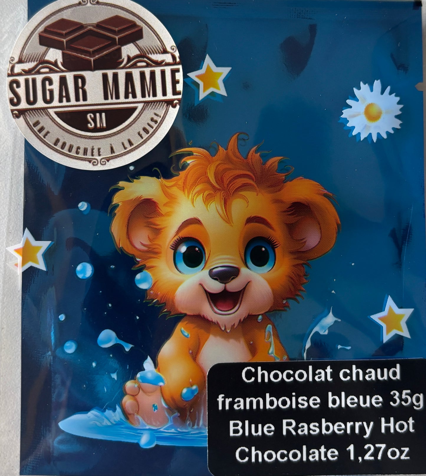 Chocolat Chaud à la Framboise bleu / Blue Rasberry Hot Chocolate 35g