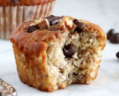 Muffin banane, chocolat 265g / Banana and chocolate muffin 265g